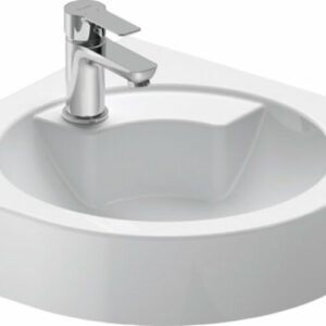 Duravit Architec Eck-Handwaschbecken, 635x540mm, ohne Überlauf, 1 Hahnloch vorgestochen links, 0448450000