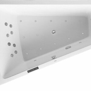 Duravit Whirlpool Paiova 1800x1400mm Einbauversion, Rückenschräge links, Gestell, Ab- und Überlaufgarnitur, Combi-System L