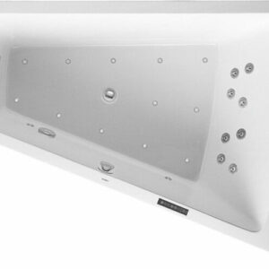 Duravit Whirlpool Paiova 1800x1400mm Einbauversion, Rückenschräge rechts, Gestell, Ab- und Überlaufgarnitur, Combi-System L