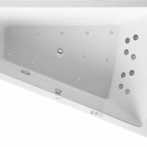 Duravit Whirlpool Paiova 1800x1400mm Einbauversion, Rückenschräge rechts, Gestell, Ab- und Überlaufgarnitur, Combi-System P